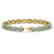 10.76 CTW Swiss Topaz & Diamond Halo Bracelet 10K - 2