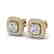 2.16 CTW Micro Pave VS/SI Diamond Earrings Solitaire