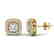 2.16 CTW Micro Pave VS/SI Diamond Earrings Solitaire - 2