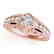 0.65 CTW Certified VS/SI Diamond Solitaire Antique Ring - 2