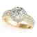 0.9 CTW Certified VS/SI Diamond Solitaire Halo Ring 14K