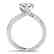 0.75 CTW Certified VS/SI Diamond Bypass Solitaire Ring - 2