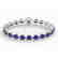 23.25 CTW Sapphire & VS/SI Diamond Tennis Micro Pave - 2