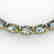 29 CTW Aquamarine Eternity Tennis Necklace 14K Yellow