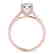 1.2 CTW Certified VS/SI Diamond Solitaire Ring 14K Rose - 2