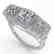 2 CTW VS/SI Cushion Cut Diamond Ring Art Deco 14K White - 2