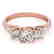 0.75 CTW Certified VS/SI Diamond 3 Stone Ring 14K Rose