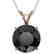2.58 CTW Fancy Black VS Diamond Solitaire Necklace 10K