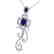 5.85 CTW Sapphire & Micro Pave VS/SI Diamond Earrings - 2