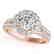 2.01 CTW Certified VS/SI Diamond Solitaire Halo Ring