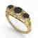 1.00 CTW Black Diamond Art Deco Ring 14K Yellow Gold - 2