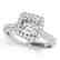 1 CTW Certified VS/SI Cushion Diamond Solitaire Halo - 2