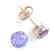 4 CTW Tanzanite Designer Inspired Solitaire Stud - 2