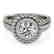 1.15 CTW Certified VS/SI Diamond Solitaire Halo Ring