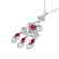 5.50 CTW Ruby & Micro Pave VS/SI Diamond Heart Necklace - 2