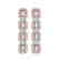 10.73 CTW Morganite & Diamond Halo Earrings 10K White