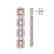 10.73 CTW Morganite & Diamond Halo Earrings 10K White - 2
