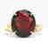 9 CTW Garnet Designer Solitaire Engagement Ring 18K