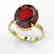 9 CTW Garnet Designer Solitaire Engagement Ring 18K - 2