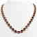 36.93 CTW Garnet & Diamond Halo Necklace 10K Rose Gold