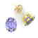 7 CTW Tanzanite Designer Inspired Solitaire Stud - 2