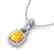 3.50 CTW Citrine & Micro VS/SI Diamond Necklace 18K