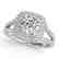 1.53 CTW Certified VS/SI Diamond Solitaire Halo Ring