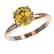 2 CTW Certified Intense Yellow SI Diamond Solitaire - 2