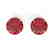 3 CTW Pink Tourmaline Designer Inspired Solitaire Stud