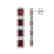12.73 CTW Garnet & Diamond Halo Earrings 10K White Gold - 2