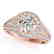 1.45 CTW Certified VS/SI Diamond Solitaire Halo Ring