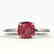 2 CTW Cushion Cut Pink Tourmaline Solitaire Engagement