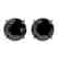 2.09 CTW Fancy Black VS Diamond Solitaire Stud Earrings