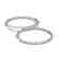 4.25 CTW Diamond VS/SI Certified 50 Mm Hoop Earrings