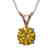 0.79 CTW Certified Intense Yellow SI Diamond Solitaire