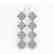 5.31 CTW Princess Cut Diamond Designer Earrings 18K