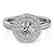0.85 CTW Certified VS/SI Diamond Solitaire Halo Ring