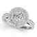0.85 CTW Certified VS/SI Diamond Solitaire Halo Ring - 2