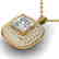 1.60 CTW Princess VS/SI Diamond Art Deco Stud Micro - 2