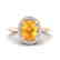 1.75 CTW Citrine & Micro VS/SI Diamond Ring Solitaire