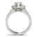 1.8 CTW Certified VS/SI Diamond Solitaire Halo Ring 14K - 2