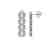 5.33 CTW Emerald Cut Diamond Designer Earrings 18K - 2
