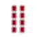 12.33 CTW Ruby & Diamond Halo Earrings 10K Rose Gold