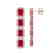 12.33 CTW Ruby & Diamond Halo Earrings 10K Rose Gold - 2