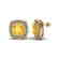 3.55 CTW Citrine And Micro Pave VS/SI Diamond Halo - 2