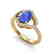 1.75 CTW Tanzanite & Micro Pave VS/SI Diamond Ring 10K - 2