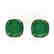 12 CTW Cushion Cut Emerald Designer Solitaire Stud