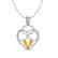 3 CTW Citrine & Micro Pave Designer Inspired Heart - 2