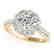 2.75 CTW Certified VS/SI Diamond Solitaire Halo Ring