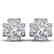 1.85 CTW Certified VS/SI Diamond Art Deco Stud Earrings